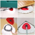 thumbnail image 4 of PIX-LINK 3 uds. de limpieza triangular, cabezal de repuesto para fregona de microfibras O-Cedar EasyWring, relleno de fregona blanca PIX-LINK Suministros y accesorios de limpieza del hogar, 4 of 9