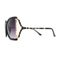 thumbnail image 3 of Womens Exposed Lens 90s Designer Butterfly Chic Luxury Sunglasses Black Smoke, 3 of 4