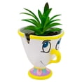 thumbnail image 2 of Maceta Decorativa Cerámica con Planta Artificial, Diseño Chip en 3D, Maceta Decorativa para Hogar, Escuela u Oficina, 2 of 4