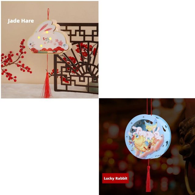 Brighten Up Your Chinese New Year with Handmade Rabbit Lanterns - Perfect for Festive Decorations, DIY Projects and Kindergartens!