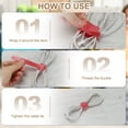 thumbnail image 7 of Uxcell 100Pcs Reusable Self-Gripping Cable Ties, 6" Hook and Loop Wire Organizers for Power Cords, Data Cables, TV/PC Wires, Chargers - Adjustable & Durable Fabric Straps(Yellow), 7 of 7