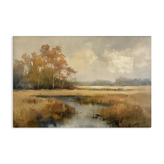 Stupell Industries Rustic Lodge Autumn Stream Landscape Canvas Art, 24 x 16, by LSR Design Studio