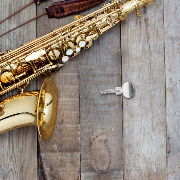 RENACLIPY Saxophone Neck Tightening Screw Plated Silver Copper Durable Accessory for Sax Instrument Repair