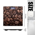 thumbnail image 2 of Highly Precision Body Scale Digital Weight Scale Battery Operated Bathroom Scale Decoration with Backlit Display(400 lbs)-Piles of Roasted Brown Coffee Beans Closeup, 2 of 4