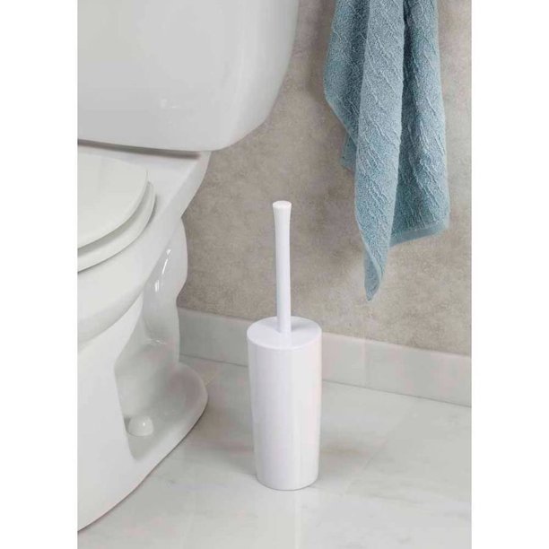 InterDesign Una Toilet Bowl Brush and Holder for Bathroom Storage