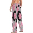thumbnail image 5 of Flower on Polka Dot Men's Pajama Pants Lightweight Sleepwear Bottom Lounge Pants, 5 of 6