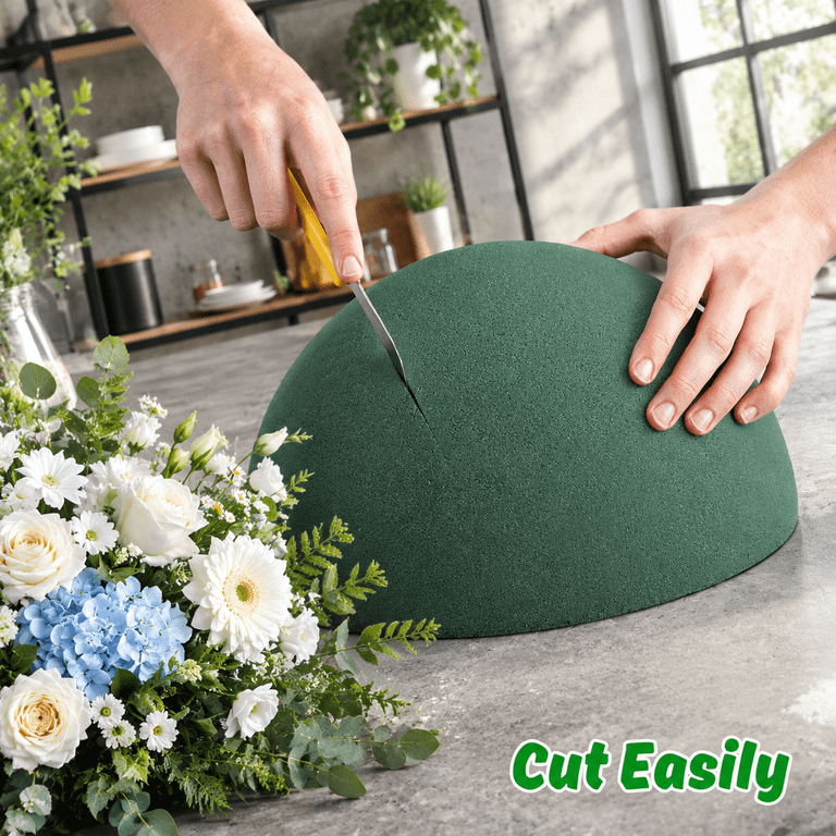 7.5 x 3.7 Inch Half Ball Floral Foam Blocks, Set of 4 for Fresh and ...