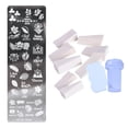 thumbnail image 2 of Nail Plate Stamping Template Set Stamper Scraper Estilo 1 - Estilo 5 Sunnimix Estampador de uñas, 2 of 8