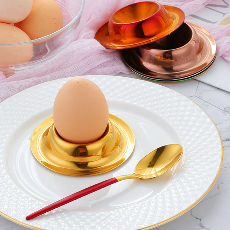 Visland Egg Cup Holder for Soft Boiled Eggs Stainless Steel Egg Tray  Kitchen Tool