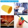 thumbnail image 5 of Protecciones de dedo de goma Uxcell, cubiertas de silicona para el pulgar, 10 unidades, tamaño grande, color amarillo, 5 of 5