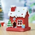 thumbnail image 3 of fastboy Paysage de Village de Noël Figurine de Table Petite pour Noël Rouge, 3 of 7