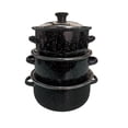 thumbnail image 1 of Juego de ollas con tapa de Peltre 6 pz International Negra  Shorbull, 1 of 6