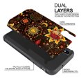 thumbnail image 3 of FINCIBO Black Hybrid Case Hard Plastic TPU Slim Back Cover for Apple iPhone XS Max 6.5", Celestial Sun Moon and Stars, 3 of 8