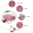 thumbnail image 5 of Unique Bargains Cotton Knitted Decorative Throw Blanket for Couch, Pink, 5 of 8