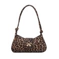 thumbnail image 1 of Bolso Mano Monedero Crescent Hobo Bolsos Mujer Leopardo Cuero PU Vintage, 1 of 8