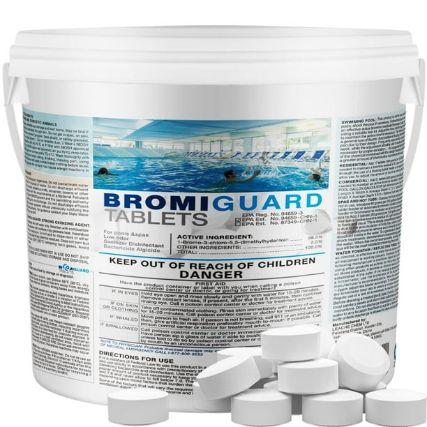 Tabletas de bromo BROMIGUARD de 4,5 kg y 1 pulgada para spa y piscina