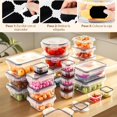 thumbnail image 4 of Set de 24 Contenedores Herméticos para Alimentos A prueba de derrames. Ideal para Meal Prep y Almuerzo, Ahorra Espacio en Refrigerador y Cocina. Apto Microondas y Lavavajillas, 4 of 4