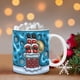 thumbnail image 2 of Pisexur Batería de cocina Taza navideña inflada con diseño de muñeco de nieve, taza de Papá Noel inflada de 15 oz y 11 oz. para la cocina del hogar, 2 of 5