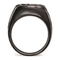 thumbnail image 2 of Titanium Black Ti Casted Design Signet Ring, 2 of 6