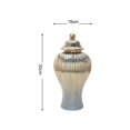 thumbnail image 3 of Tarro de Jengibre de Cerámica, Botella de Almacenamiento, Centro de Mesa Artesanal, Jarrón de Adorno Coleccionable para Oficina Interior S Fernando tarro de jengibre, 3 of 3
