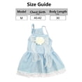 thumbnail image 2 of Vestido de princesa para perro, decoración con lazo, bonito vestido para mascota, gatito, cachorro, perros pequeños, medianos, gatos, ropa de verano para cachorros, 2 of 6