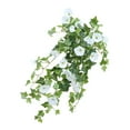 thumbnail image 2 of Bearachild Guirnalda de flores de trompeta artificial, vid de simulación, flor de plástico para colgar en la pared Plantas Artificiales blanco, 2 of 6