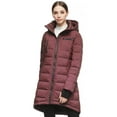 thumbnail image 4 of Orolay Women's Quilted Jacket Slim Down Jacket Outerwear Jacket Mid Length Overcoat Winered S, 4 of 6