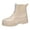 A, variant on Women's Mid-Calf Rainboots with Zipper Closure,Lightweight Platform We𝖽ge Shoes Fashion Punk Jelly Booties Wate𝗋proof Ankle Che𝗅sea Rain Shoes