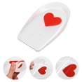 thumbnail image 4 of Unique Bargains Silicone Heel Support Cup Pads Silicone Cushion Orthotic Insole Love Pattern Red Size 40-46 2Pcs, 4 of 6