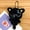 Style A, variant on Little Black Cat Pendant Cartoon Plush Kitten Doll Charms With Beaded Chain Cuddly Cute Black Kitten Keychain For Boys Girls Gifts