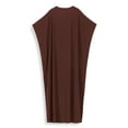 thumbnail image 6 of Womens Elegant Black Kaftan Dress Gold Embroidery V Neck Loose Maxi Gown Beach Resort Evening Party Wear, 6 of 8