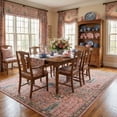 thumbnail image 6 of Washable Oriental Rug, 8x10 Dusty pink Boho Botanical Floral Vintage Carpet, Soft Large Indoor Rug for Girls Bedroom, Living Room, Nursery, Playroom, 6 of 10