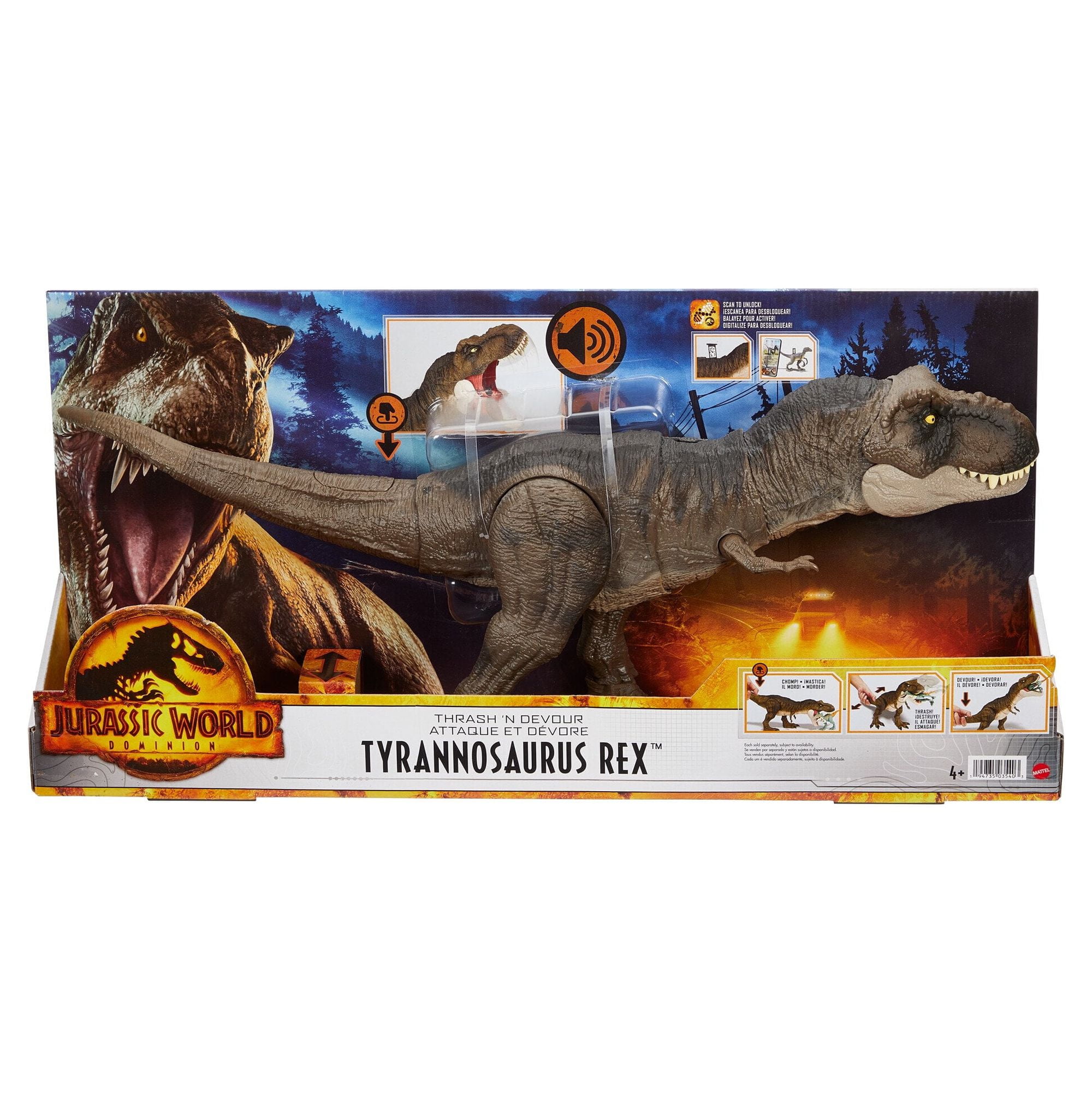 19 Long Jurassic World: Dominion Extreme Damage T-Rex Dinosaur Action  Figure Toy $15 + Free S&H w/ Walmart+ or $35+