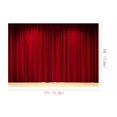 thumbnail image 3 of BSDHOME Polyester Red Curtain Photography Background Stage Backdrop for Kids Show Studio Fond Photos 7x5ft, 3 of 4