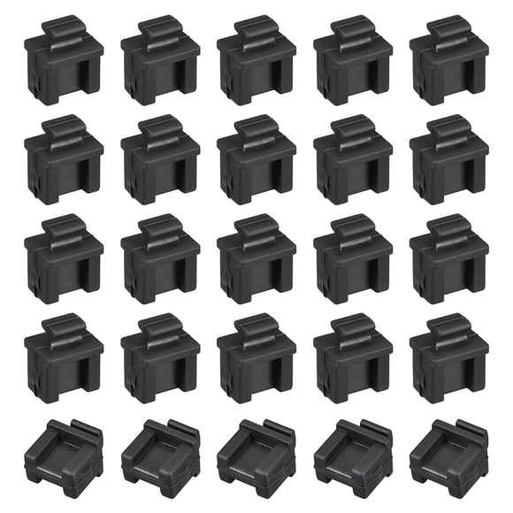 Tapón anti-polvo de silicona SFP único Bargains Negro 20 pcs