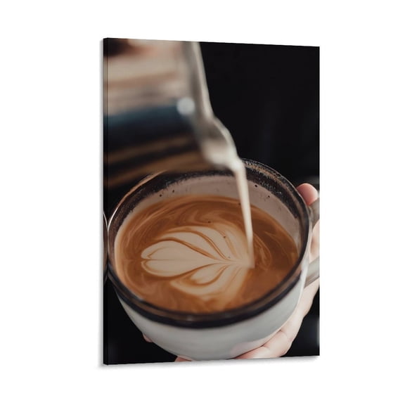 Coffee Canvas Art Poster and Wall Art Picture Print Modern Family bedroom Decor Posters 24x36inch(60x90cm)