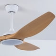 thumbnail image 6 of 52 inch 3-Blade ABS Ceiling Fan with Light & Remote, Ideal for Living Room,Natural Color, 6 of 10