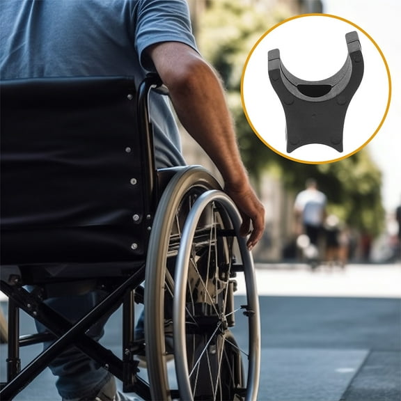 KONTONTY Black ABS Drive Walker Replacement Wheels Universal Fit for Wheelchair 4Pcs