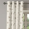 thumbnail image 2 of Ambesonne Abstract Grommet Curtain, Flying Birds, 50" x 72", Beige Brown, 2 of 6