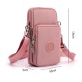 thumbnail image 2 of Bolso lindo de la cartera de Smartphone del bolso del teléfono celular de Crossbody del nylon impermeable para las mujeres, 2 of 5