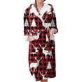 thumbnail image 1 of Peignoirs pour Femmes Peignoir Long Chaud Tendance à Manches Longues d'Hiver Pyjama Robe de Nuit, 1 of 5