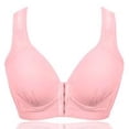 thumbnail image 2 of Sujetador inalámbrico transpirable con hebilla frontal, correa ancha, ropa interior fina para mujer niña, rosa claro, 36/80 sidaley AP001203-13, 2 of 7