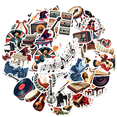 thumbnail image 4 of Retro Music Theme Stickers, Waterproof Music Theme Sticker for Water Bottle Laptop Phone Cases Planner Skateboard Luggage Helmet Party Favor Decor, Ideal for Adults Teens Teacher Rewards, 4 of 9