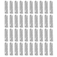 thumbnail image 1 of Unique Bargains 40Pack 4x18mm Metal Shoelace Tips Open Mouth Shoelace Repair Cords End Tips Silver, 1 of 6