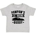 thumbnail image 3 of Inktastic Pawpaw's Lil' Racing Buddy with Car Silhouette Boys or Girls Baby T-Shirt, 3 of 5