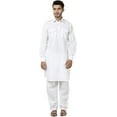 thumbnail image 1 of Royal Kid's White Cotton Blend Pathani Suit Set, 1 of 1