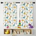 thumbnail image 5 of Blackout Kids Curtains,White Cartoon Dinosaurs Birthday Pattern Childrens Insulated Curtains Set Of 2,Bedroom Essentials,Toddler Room Decor 42"x54", 5 of 5