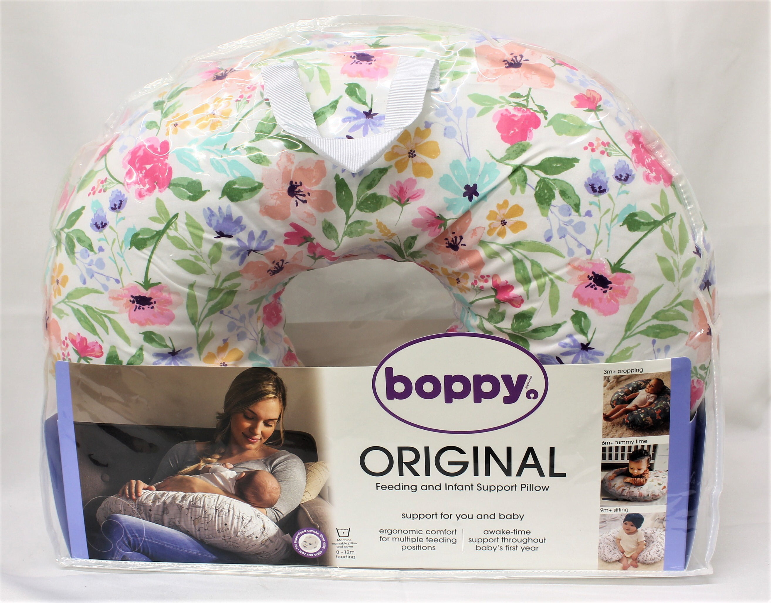 Boppy Luxe Nursing Pillow Original Support Pink Safari Walmart