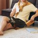 thumbnail image 5 of Balery Modern Cute Dog Pantalones cortos de pijama de punto de algodón para hombre con cinturilla y bolsillos-Medium, 5 of 6