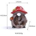 thumbnail image 6 of 1pc Cute Mushroom Elves Ceramic Backflow Incense Burner, Home & Office Decor (Without Incense), 6 of 6